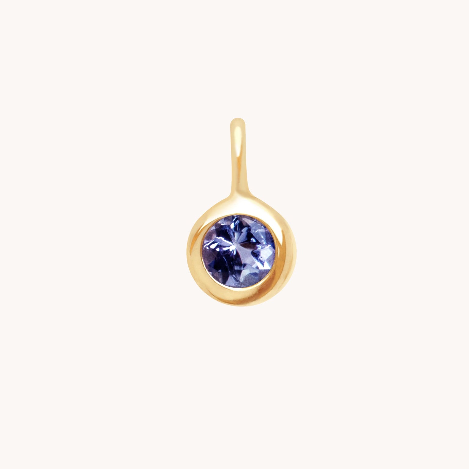 Tanzanite Faith Charm 9k Gold