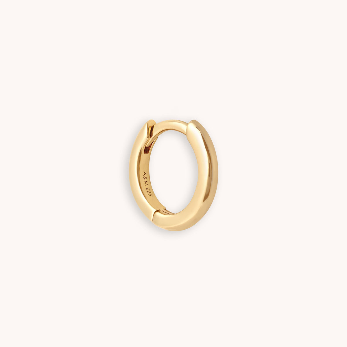 Essential 8mm Hoop in Gold