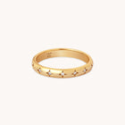 Cosmic Star Band Ring in Gold