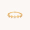 Cosmic Star Stacking Ring in Gold