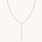 Cosmic Star Opal Lariat Necklace in Gold