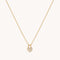 Heart Pave Pendant Necklace in Gold