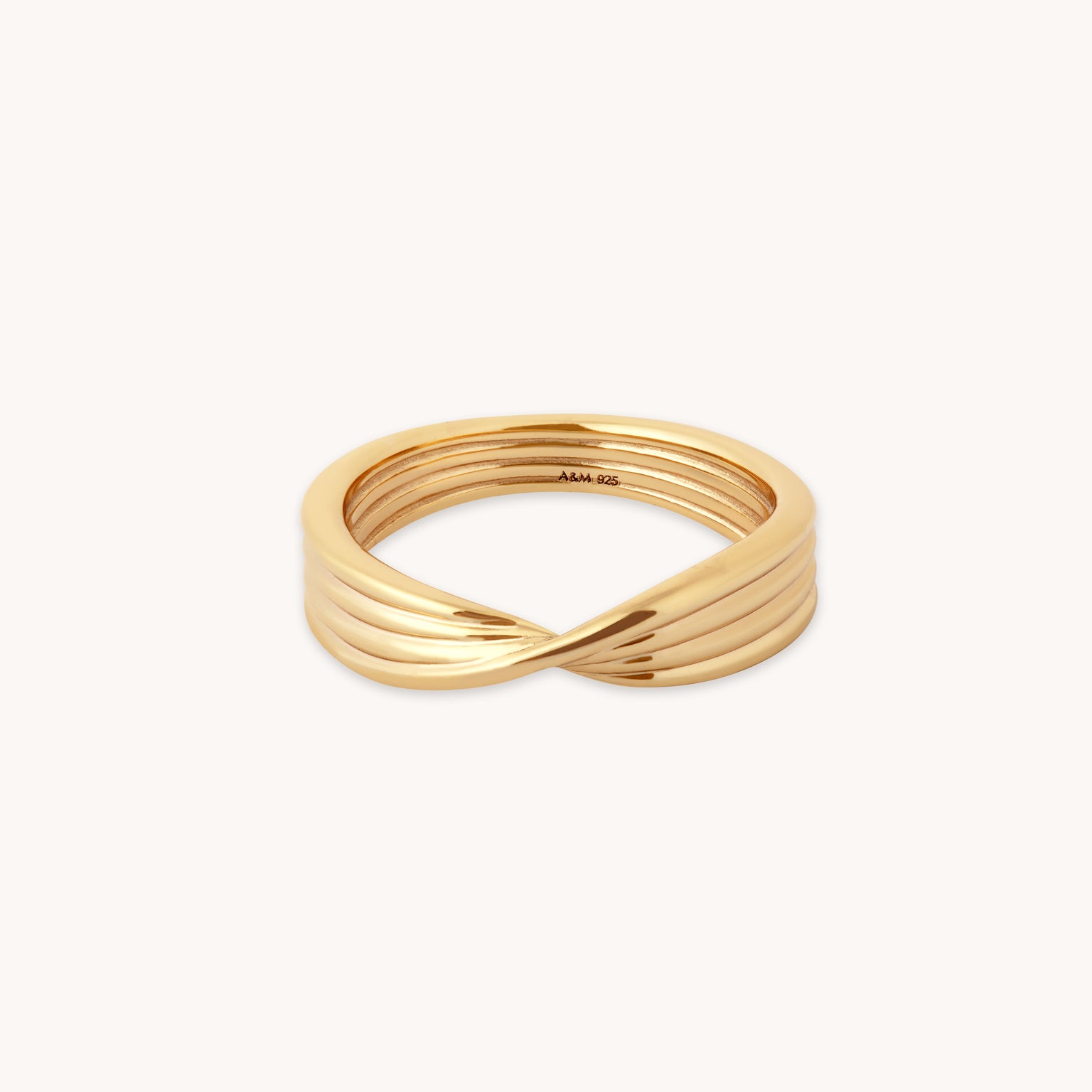 Twist Gold Ring | Astrid & Miyu Rings