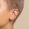 Olivine Wave Ear Cuff in Gold