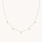 Olivine Charm Necklace in Silver