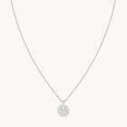 Aries Zodiac Pendant Necklace in Silver