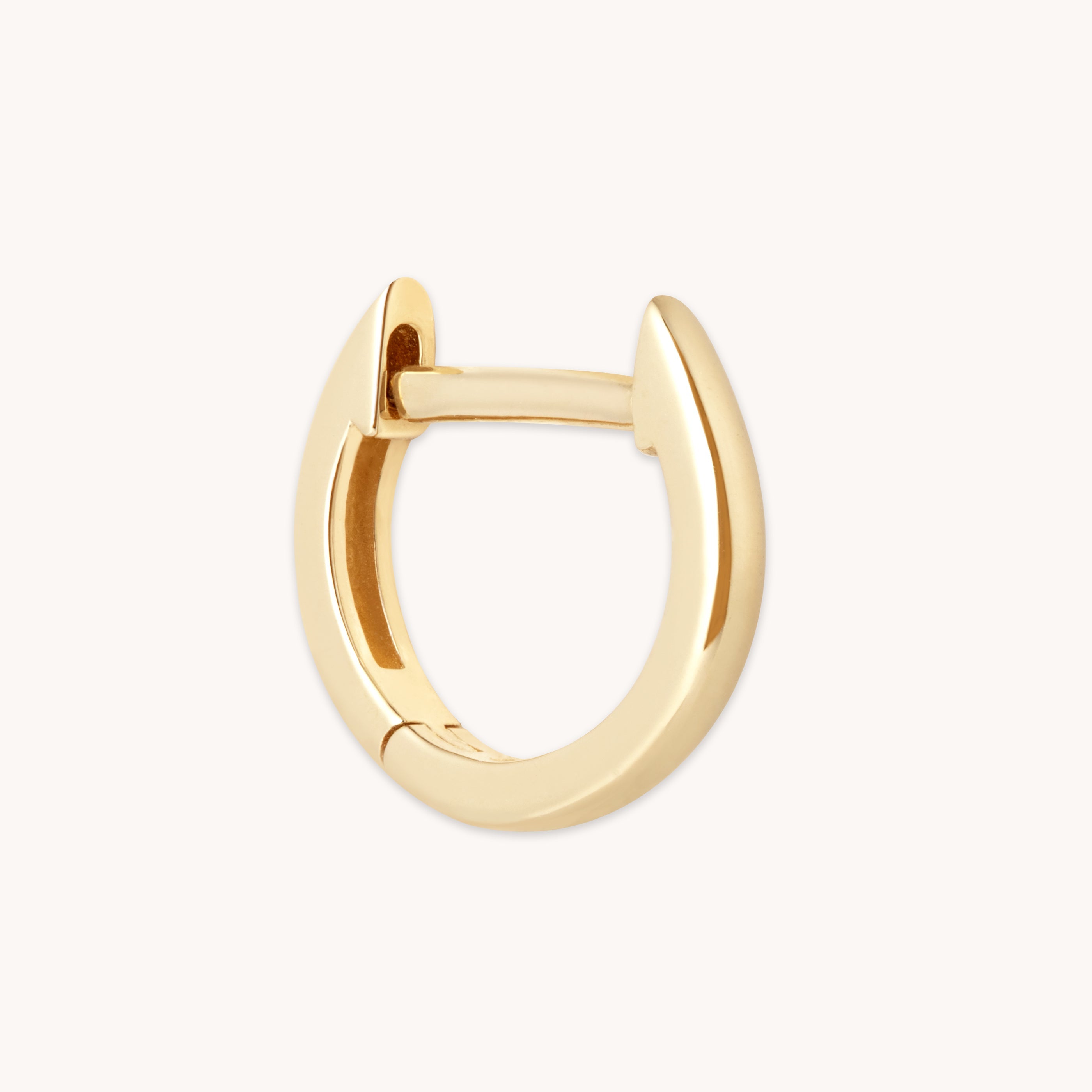 Solid Gold Hoop Piercing Earrings | Astrid & Miyu