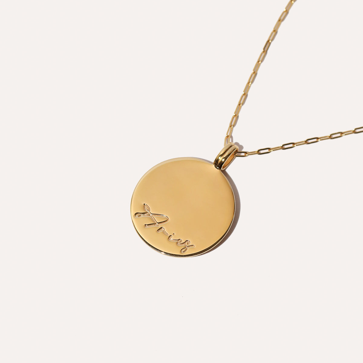 Aries medallion online necklace