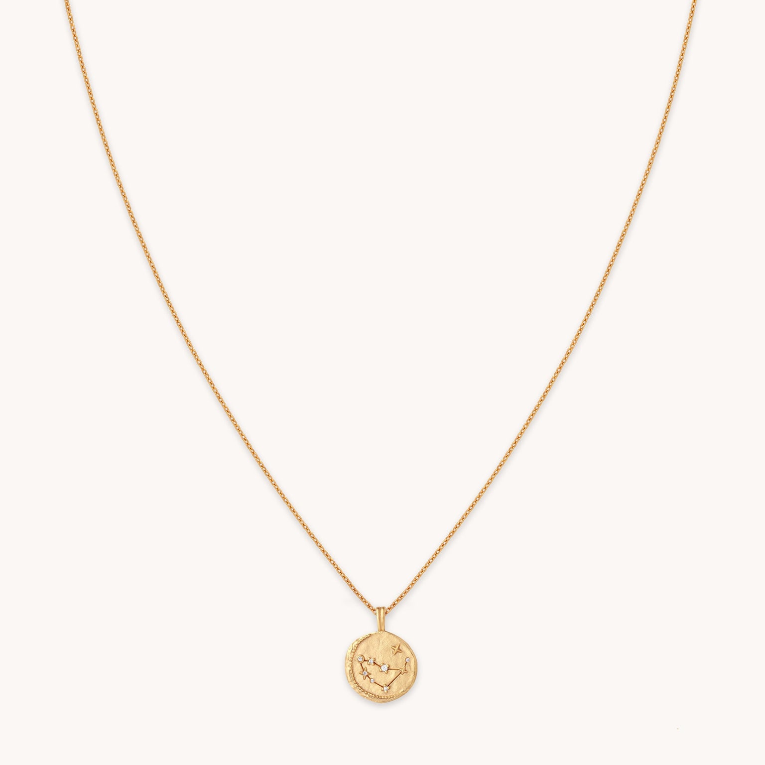 Capricorn Zodiac Gold Pendant Necklace | Astrid & Miyu Necklaces