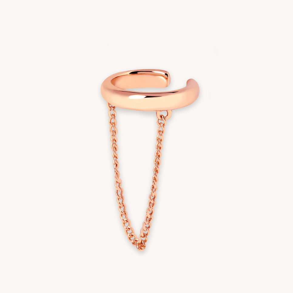 Chain Ear Cuff in Rose Gold