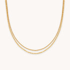 Duo Chain Necklace in Gold