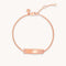 Etched ID Bracelet in Rose Gold