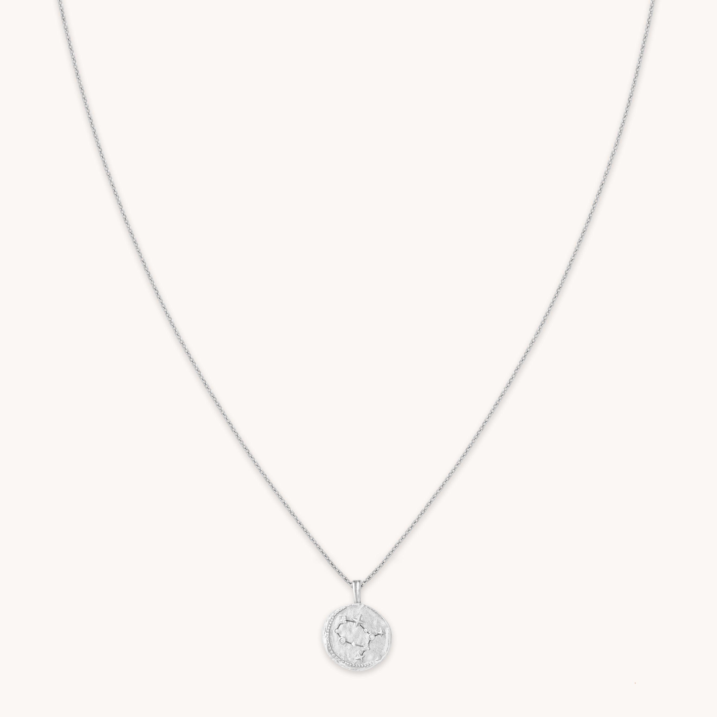 Gemini Zodiac Silver Pendant Necklace | Astrid & Miyu Necklaces