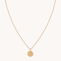 Pisces Zodiac Pendant Necklace in Gold