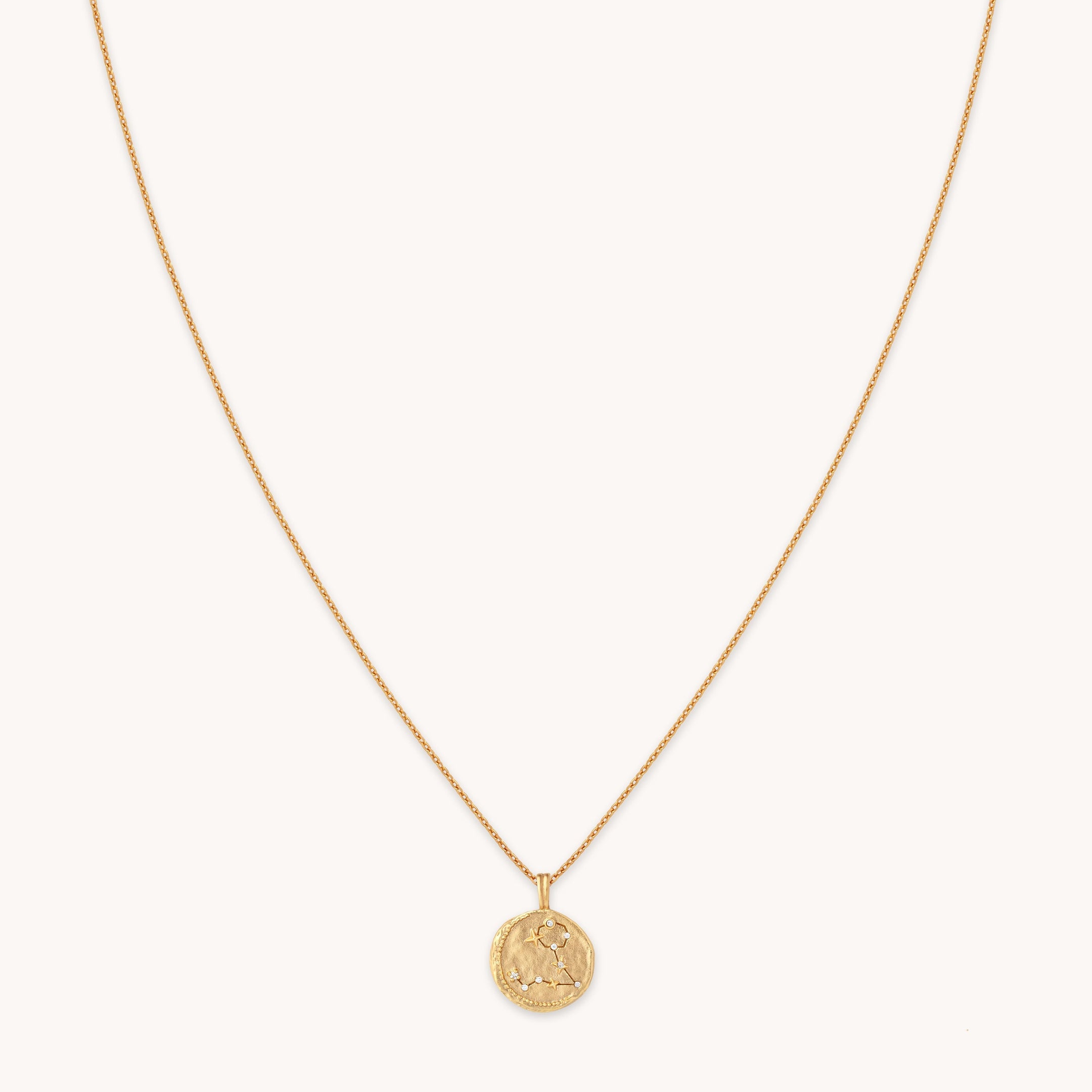 Pisces Zodiac Gold Pendant Necklace | Astrid & Miyu Necklaces