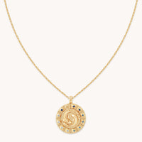 Bold Zodiac Pisces Pendant Necklace in Gold
