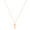 rose gold cross necklace