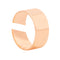 rose gold wide band ring