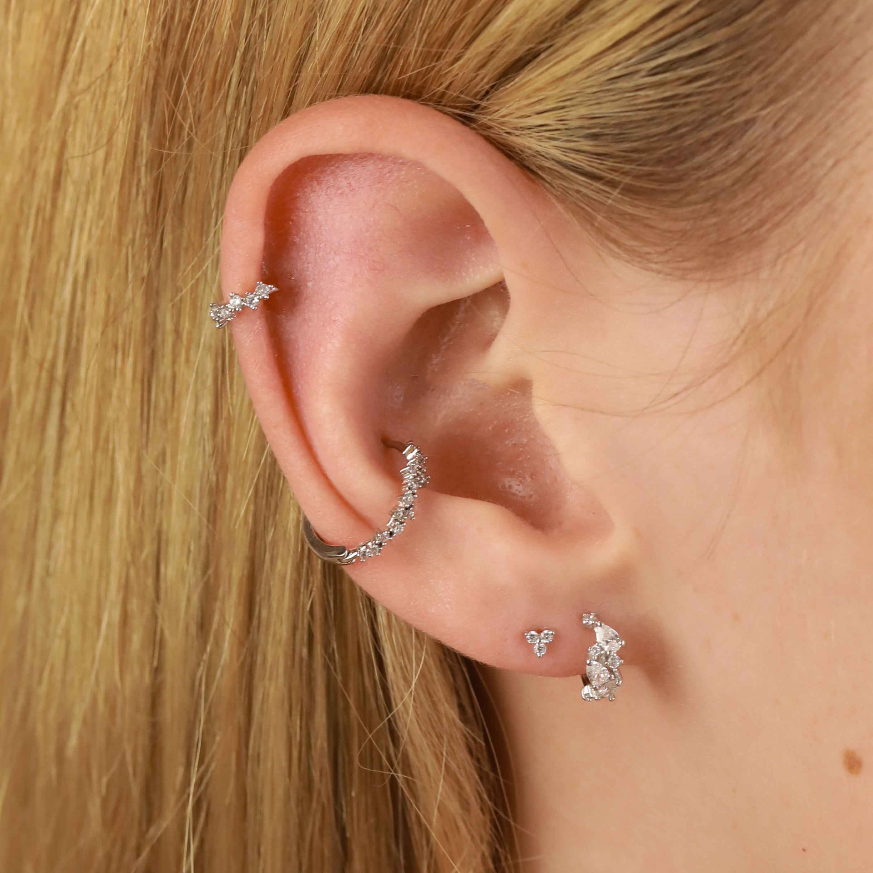 Triple on sale stud earrings