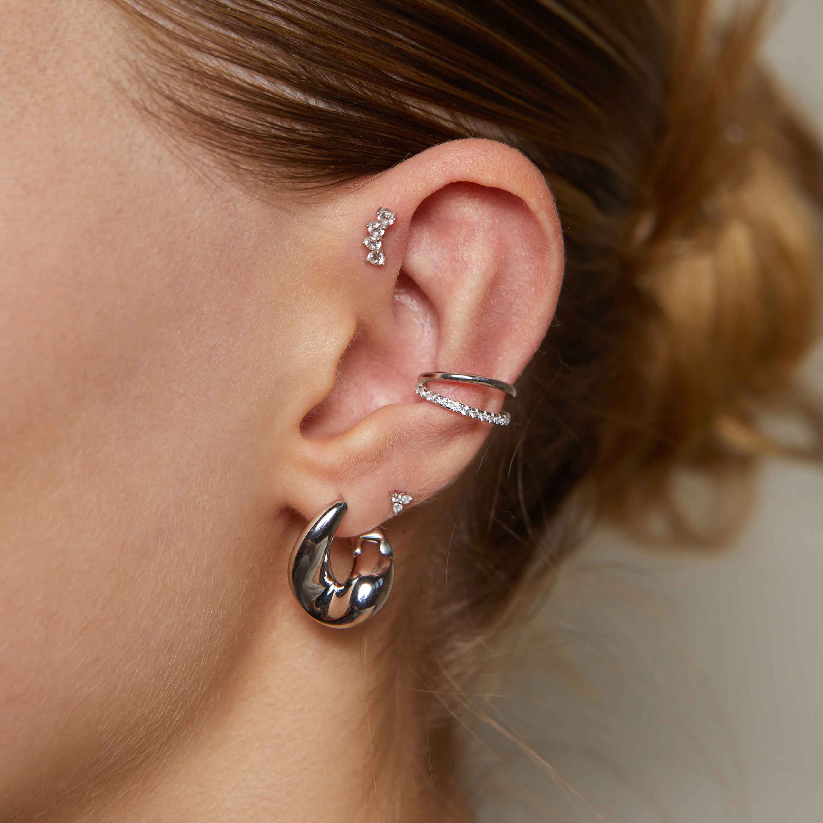 Spiral on sale barbell earring