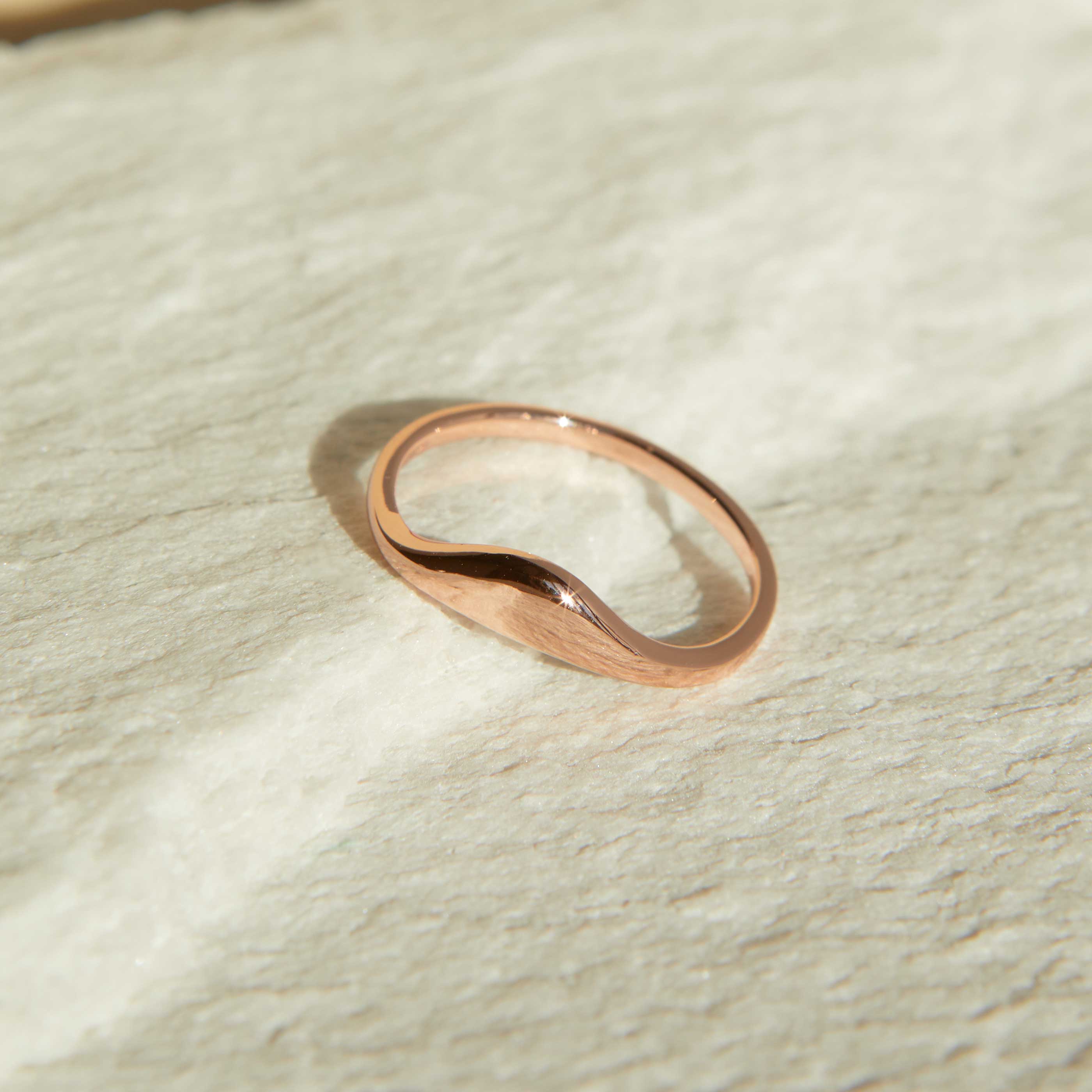 Molten Ring in Rose Gold