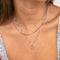 Rectangular Link Necklace Chain in Silver