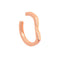 Crossing Lines Stacking Ear Cuff in Rose Gold